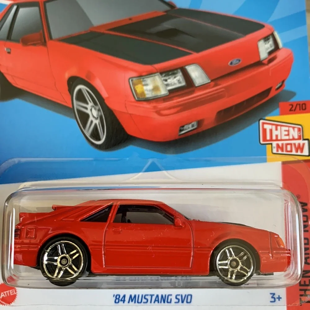Hot Wheels 1984 Ford Mustang SVO Red Then Now 80s Pony Car Hotwheels 2024 🆕